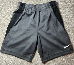 Nike Elite Basketball Shorts Boys Size 6 Gray Black - Picture 1 of 7