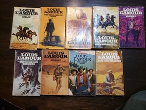 (3FREE) Vintage Paperback Louis Lamour Westerns - 9 Titles - Picture 1 of 7