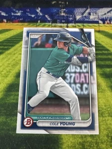 2024 Bowman BP-112 Cole Young Seattle Mariners - Picture 1 of 2