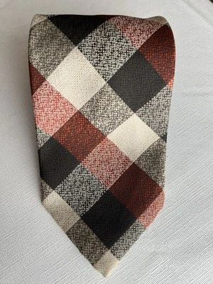 Corbata geométrica vintage de poliéster para hombre Via Veneto  Foto 1 de 2