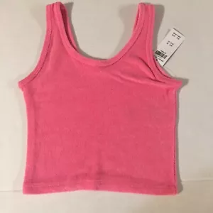 Camiseta sin mangas Hollister Terry para mujer XXS rosa sin mangas informal - Imagen 1 de 9