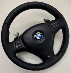 BMW M Sport 335 Steering Wheel PRE LCI PADDLE SHIFTERS E90 E92 E93 E82 COMPLETE - Picture 1 of 10