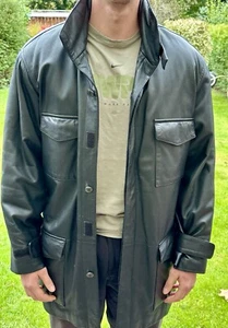 Etienne Aigner Sports Herren Lederjacke schwarz in Gr. 54 - Bild 1 von 8