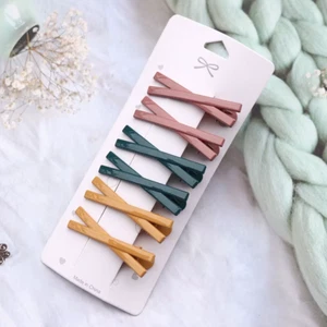 6/8/10Pcs X Shape Hair Clips Colorful Lovely Simple Hairpins for Girls Children  - Picture 1 of 12