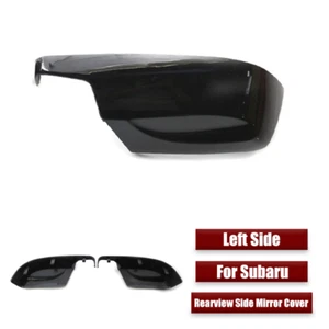 Cubierta de espejo retrovisor de coche negro brillante lateral izquierdo para Subaru Impreza Forester - Imagen 1 de 6
