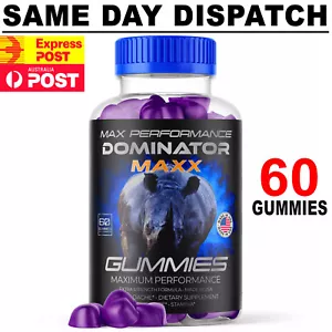 Dominator Maxx Gummies Advanced Formula 60 Gummies - Dominator Max FREE POST - Picture 1 of 4
