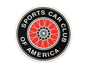 SCCA Sports Car Club of America sticker decal 2 1/2” Round ** - Picture 1 of 2