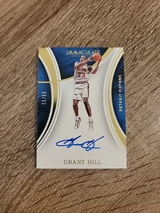 2015-16 Panini Immaculate Grant Hill Firme Auto 23/60 Detroit Pistons #S-GH - Foto 1 di 5