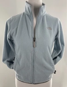 THE NORTH FACE Girls Regular Size Medium Full Zip Blue Sweater Jacket - Picture 1 of 12