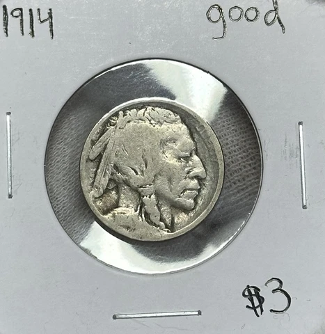 1914 P Buffalo Nickel Good Filler Coin Cover