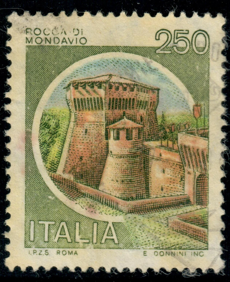 Italy - 1980 - Castles - Rocca di Mondavio - 250L - #2333 - Image 1 of 1