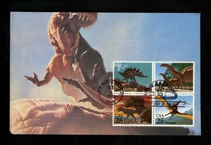 US FDC #2422-2425 Unknown 1989 Lake Buena Vista FL Dinosaurs - Picture 1 of 2