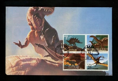 US FDC #2422-2425 Unknown 1989 Lake Buena Vista FL Dinosaurs - Image 1 of 2