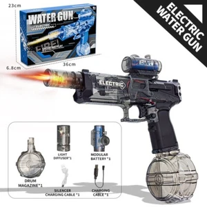 Electric Water Gun Automatic High-Powered Squirt Gun LED Muzzle Flash AU Stock - Picture 1 of 13