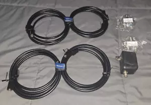 Spectrum (4) Coax Cables (2) Splitters Amphenol Broadband (1) Coax Amplifier - Picture 1 of 13