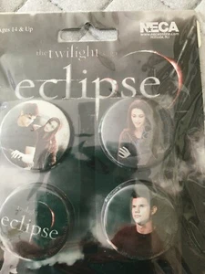 Twilight Saga Eclipse NECA 4 Pin Set Jacob Bella NIP - Picture 1 of 1