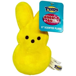 Peeps Bubble Gum 6inch Scented Plush Yellow Easter Stuffed Animal Toy - Picture 1 of 5