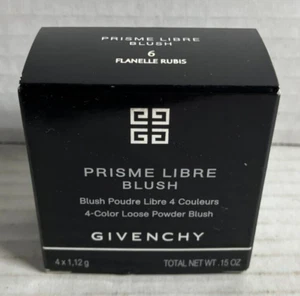 Givenchy Prisme Libre Blush 4-Color Loose Powder Blush #6 Flanelle Rubis 0.15oz - Picture 1 of 8
