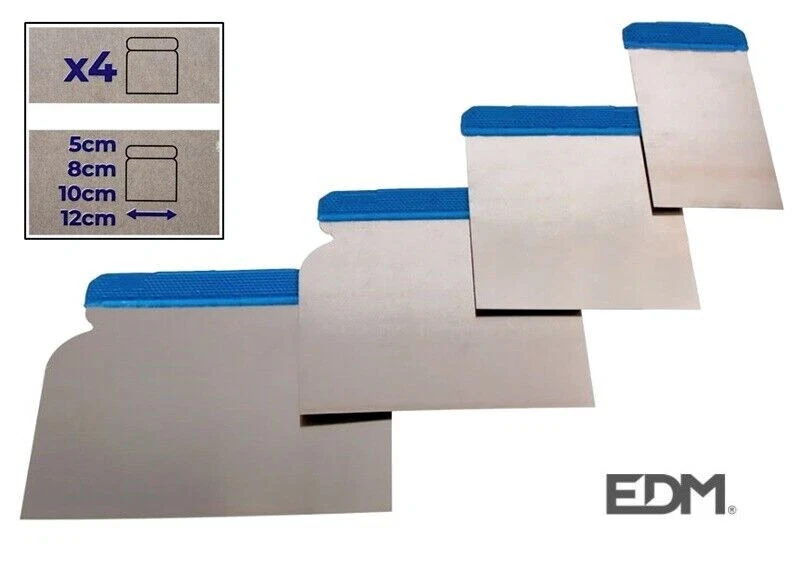 EDM Set spatole giapponesi LUX metallo 4 pz