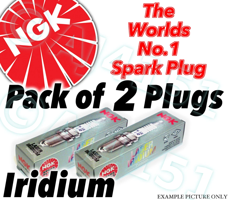 2x NEW NGK Laser Iridium SPARK PLUGS - Part No. IFR8H11 Stock No. 5068 2pk - Image 1 of 1