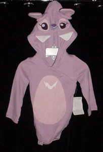 NWT Disney Store Lilo & Stitch ANGEL Hoodie Bodysuit Halloween Costume 12-18 M - Picture 1 of 8