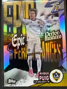 2024 Topps MLS Major League Soccer Superstars EP-14 Riqui Puig LA Galaxy - Bild 1 von 2