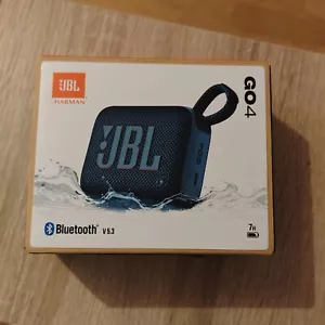 JBL Go 4 Bluetooth Lautsprecher Box Pro Sound blau wasserdicht (NEU!) - Bild 1 von 3