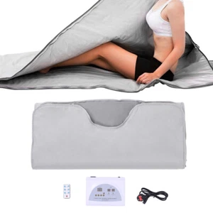 Infrared Sauna Blanket Heating Detox Therapy Fullbody Weight Loss Massage Spa - Picture 1 of 19