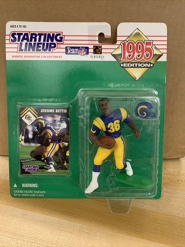 1995 NFL Jerome Bettis St Louis Rams Starting Lineup Figure - Box 90 Cover