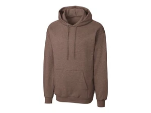 CLIQUE BY CUTTER & BUCK HEATHER DARK CHOCOLATE HOODED SWEATSHIRT SZ: 7XL 7X New - Picture 1 of 1