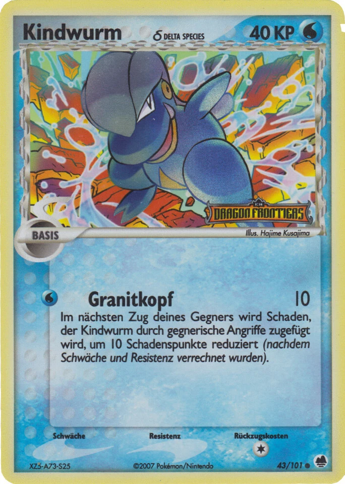 Pokemon EX Dragon Frontiers 43/101 - Kindwurm - Reverse Holo Deutsch - Bild 1 von 1
