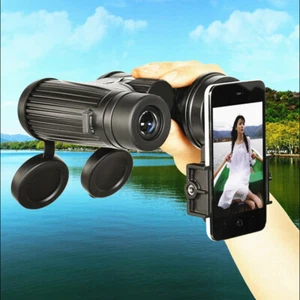 Black Universal Cell Phone Adapter For Mounting Monocular Binocular Telescopes - Zdjęcie 1 z 7
