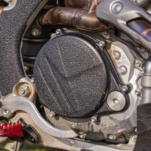Black Clutch Guard 2017-2025 Honda CRF450 Cover Grip Tape Protector CRF450R 450R - Foto 1 di 2