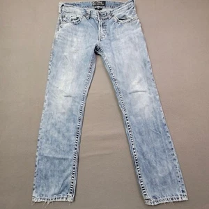 Silver Jeans Mens 32x31 Nash Slim Leg Blue Denim Low Rise Distress Fade Sanding - Picture 1 of 24