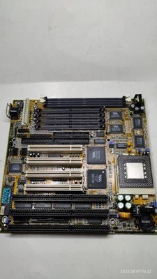 Socket 7 at fic va-502 motherboard, 3x isa, 4x pci , 166Mhz cpu, tested working - Image 1 of 4