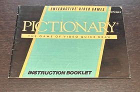 PICTIONARY (1990 Nintendo NES) -- Instruction Manual