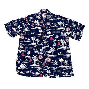 Reyn Spooner x Boston Red Sox Aloha Shirt Hawaiian Rayon MLB Baseball Men’s M - Picture 1 of 6