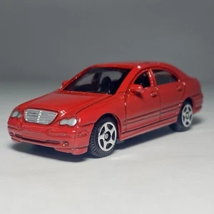 MotorMax #6066 MERCEDES-BENZ C CLASS 1/64 Diecast Car Red - Picture 1 of 13