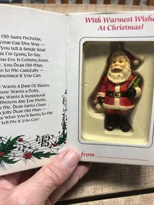 Bradford Jolly Old St. Nicholos Vintage Adorno de Navidad Cancionero Saludo - Imagen 1 de 7