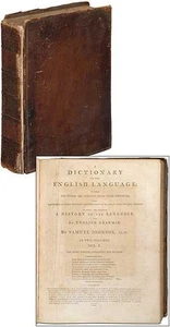 Samuel JOHNSON / A Dictionary of the English Language Volume one 1806 - Picture 1 of 1
