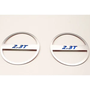 Lower Door Speaker Trim Bullet Green "2.3T" Inlay 2p for 15-16 Mustang [Brushed] - Bild 1 von 5