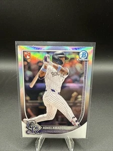ADAEL AMADOR 2025 BOWMAN REFRACTOR CROMADO ROJO NOVATO LOGO CANJE - Imagen 1 de 2