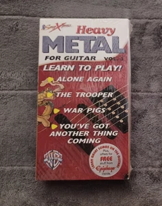 SongXpress Heavy Metal For Guitar VHS Tape #NEW In Shrinkwrap# AloneAgain/WarPig - Picture 1 of 2