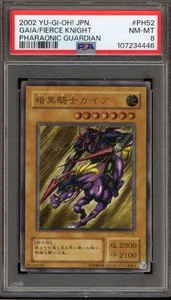 Yu-Gi-Oh! Gaia the Fierce Knight Pharaonic Guardian JPN Ultimate PH-52 PSA 8 - Picture 1 of 2