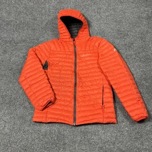 Eddie Bauer First Ascent Jacket Kids Large 14-16 Orange Down Hooded Puffer Coat - Picture 1 of 16