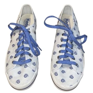 Chicago Cubs Keds White Kickstart Repeat Logo Sneakers Shoes Women's Size 7.5 - Picture 1 of 7