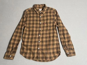 Levi Flanellhemd Herren Größe Small braun kariert Standard Fit Button Down Baumwolle EG - Bild 1 von 10
