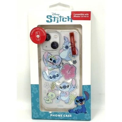 Funda Disney Stitch iPhone 13/14/15 Delgada Inmersión Scrump Holográfica Nueva en Paquete Foto 1 de 4