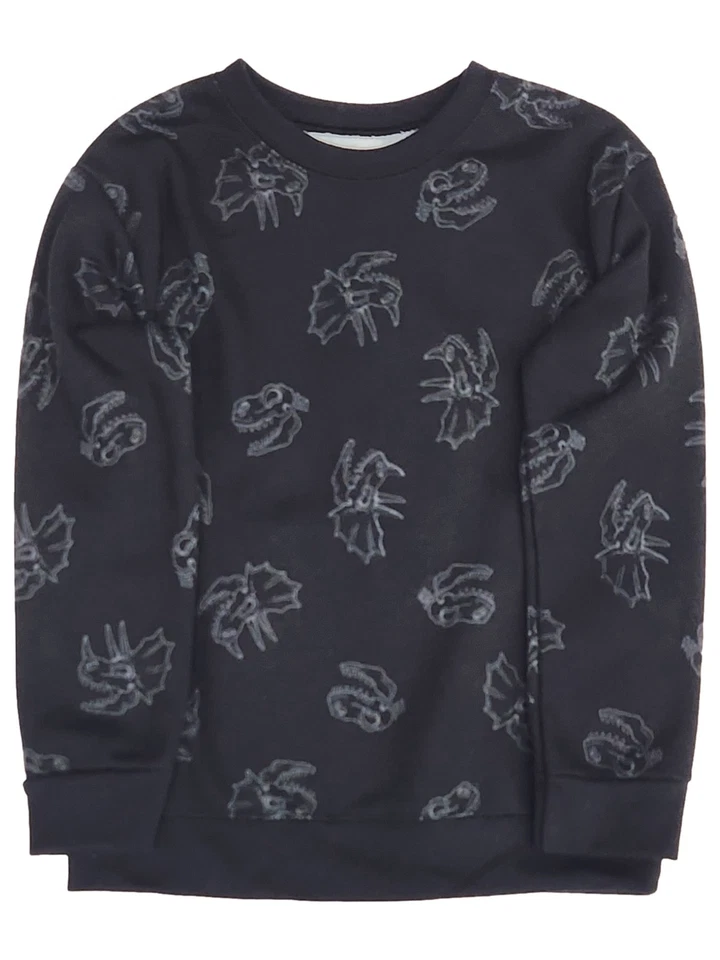 Toddler Boys Garanimals Black Dinosaur Bones T-Rex Sweatshirt 5T - Image 1 of 1