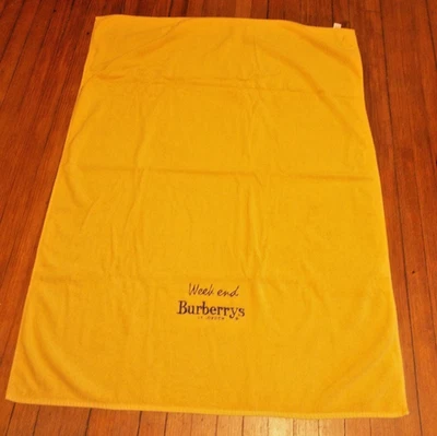 Burberrys Of London "WEEKEND" Yellow Beach/Bath Towel 50"X 35" - EXC - Image 1 of 4